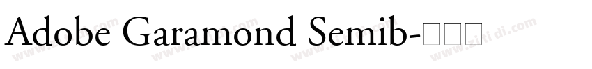 Adobe Garamond Semib字体转换